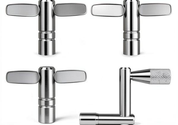 Drum Key Set by Pavo - Steel Drum Keys for 1/4" Socket Drums-0