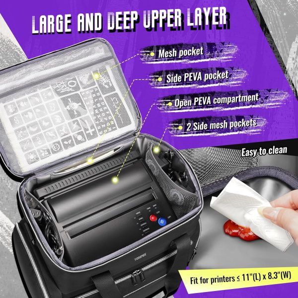 Tattoo Travel Case YOREPEK Black Tattoo Kit-2