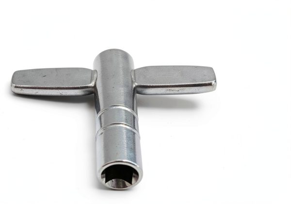 Drum Tuning Key Silver Black Metal Alloy-2