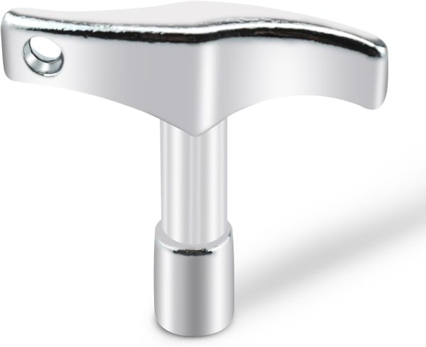 Drum Tuner Key Silver Alloy Steel Drummers-0