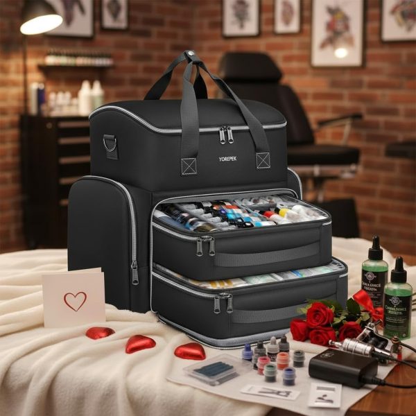 Tattoo Travel Case YOREPEK Black Tattoo Kit-7