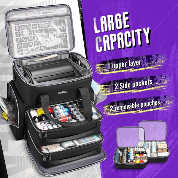 Tattoo Travel Case YOREPEK Black Tattoo Kit-1