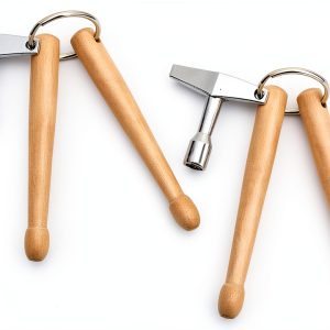 Mini Drum Key Set K31021 Wood Metal for Drummers-0